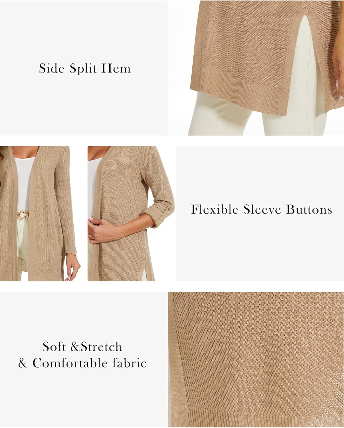 imageMoss Rose Womens Classic Sweaters Cardigan Long Sleeve Knit Coat Outwear with Pocket Available in Plus SizeZ Black