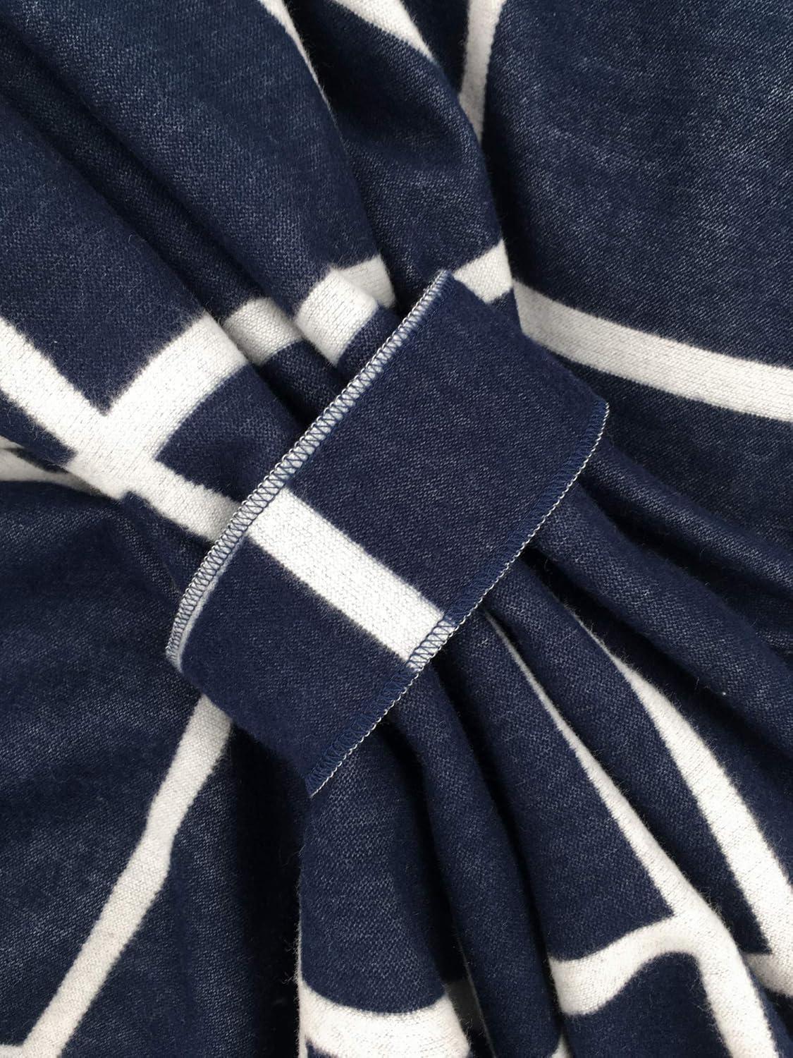 imageMoss Rose Womens Shawl Wrap Poncho Ruana Cape Open Front Cardigan Shawls for Fall WinterA Navy and White