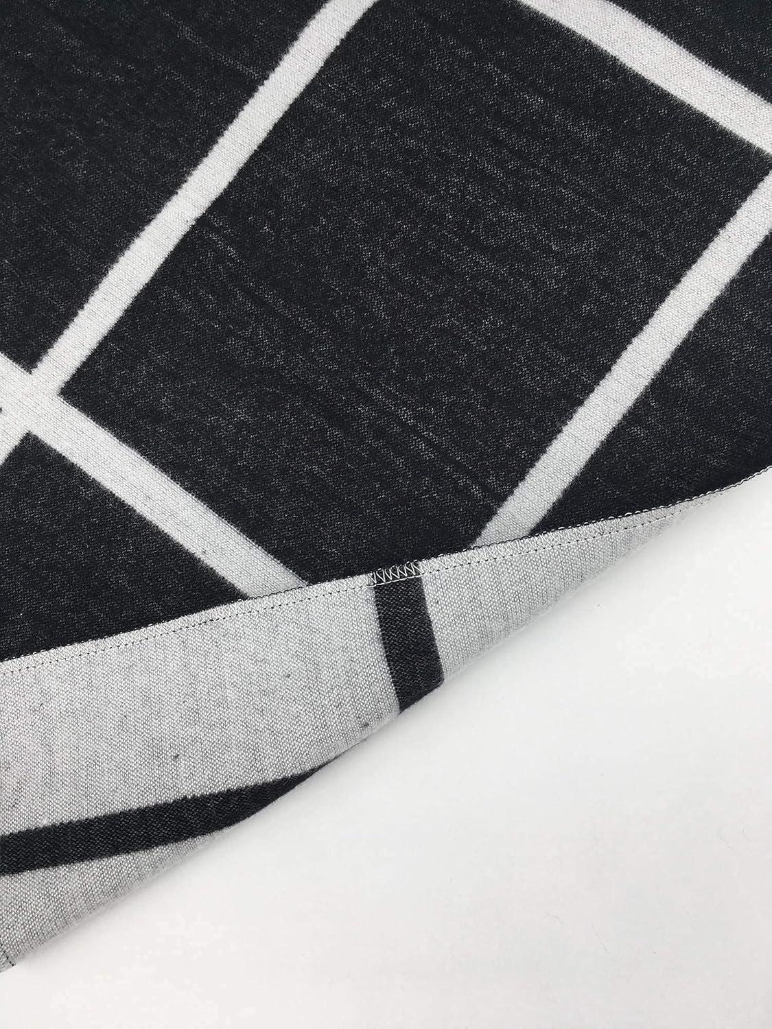 imageMoss Rose Womens Shawl Wrap Poncho Ruana Cape Open Front Cardigan Shawls for Fall WinterAz Black and White