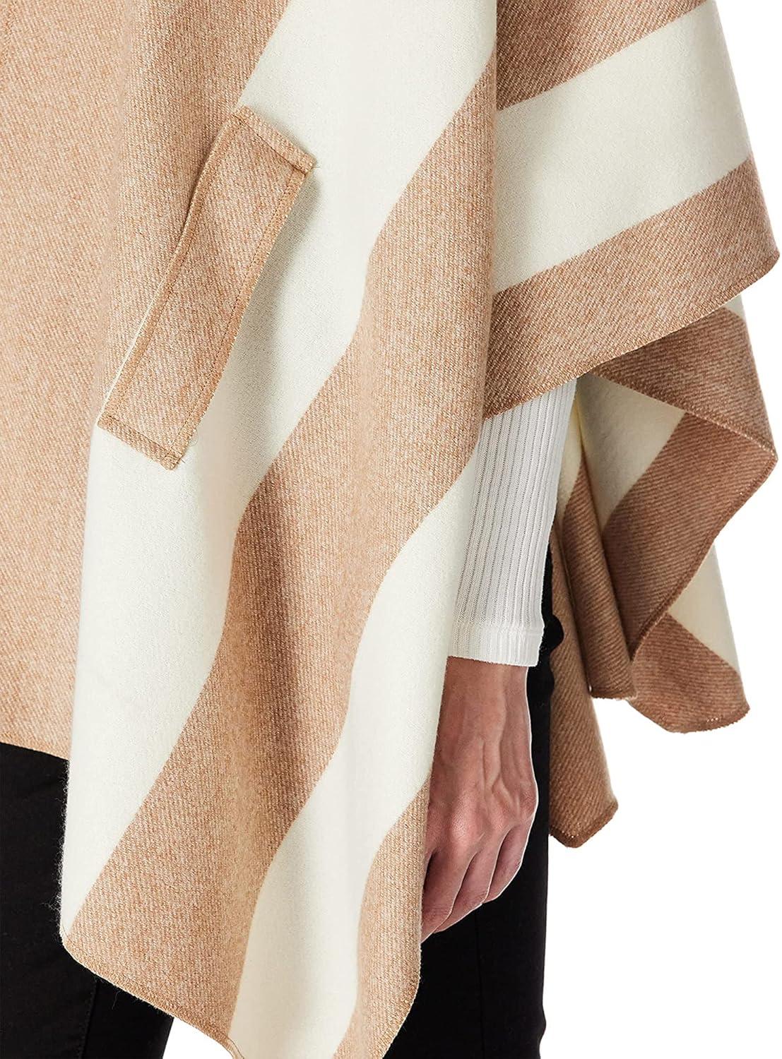 imageMoss Rose Womens Shawl Wrap Poncho Ruana Cape Open Front Cardigan Shawls for Fall WinterBa Latte Cream