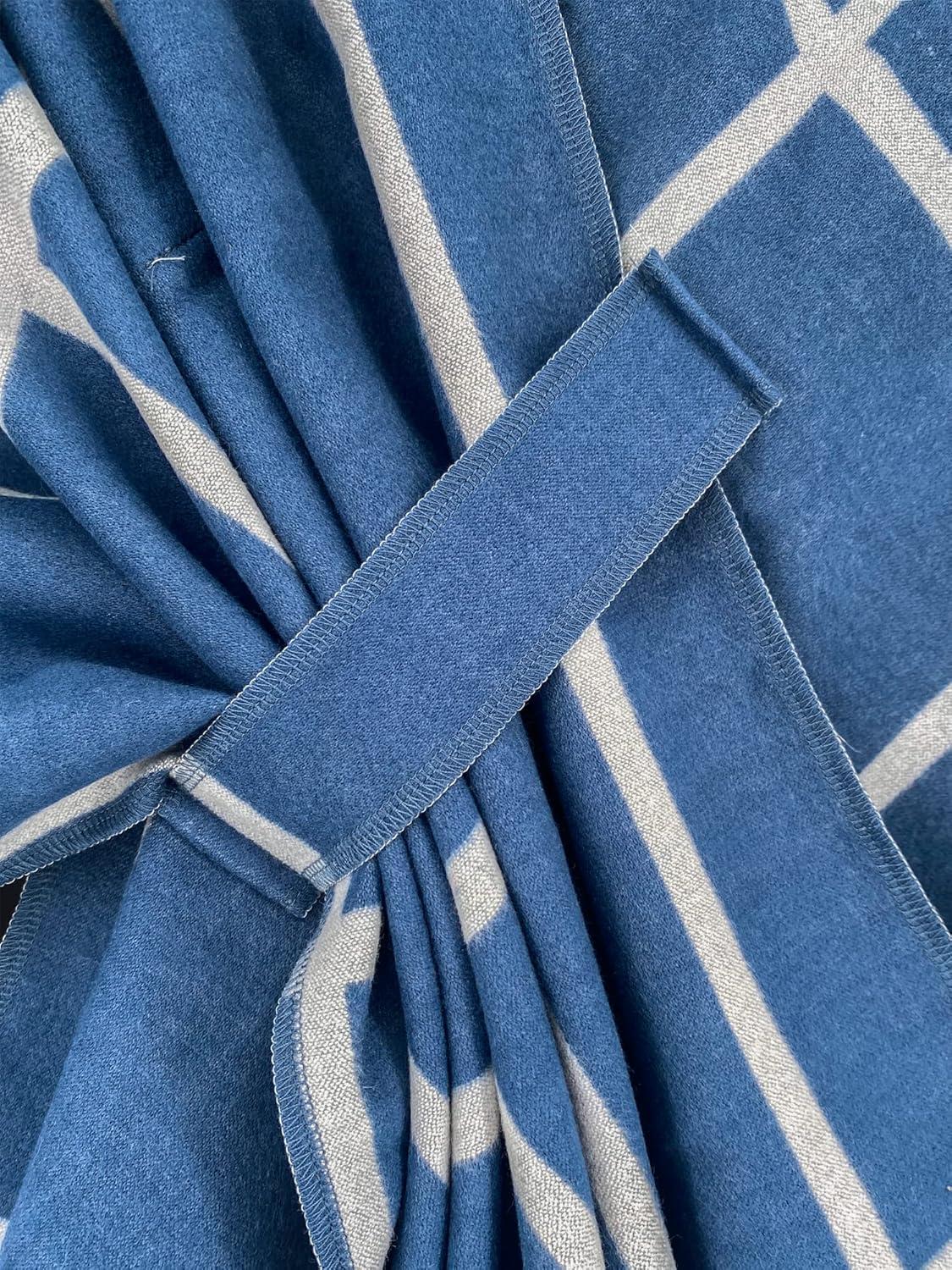 imageMoss Rose Womens Shawl Wrap Poncho Ruana Cape Open Front Cardigan Shawls for Fall WinterBlue Plaid