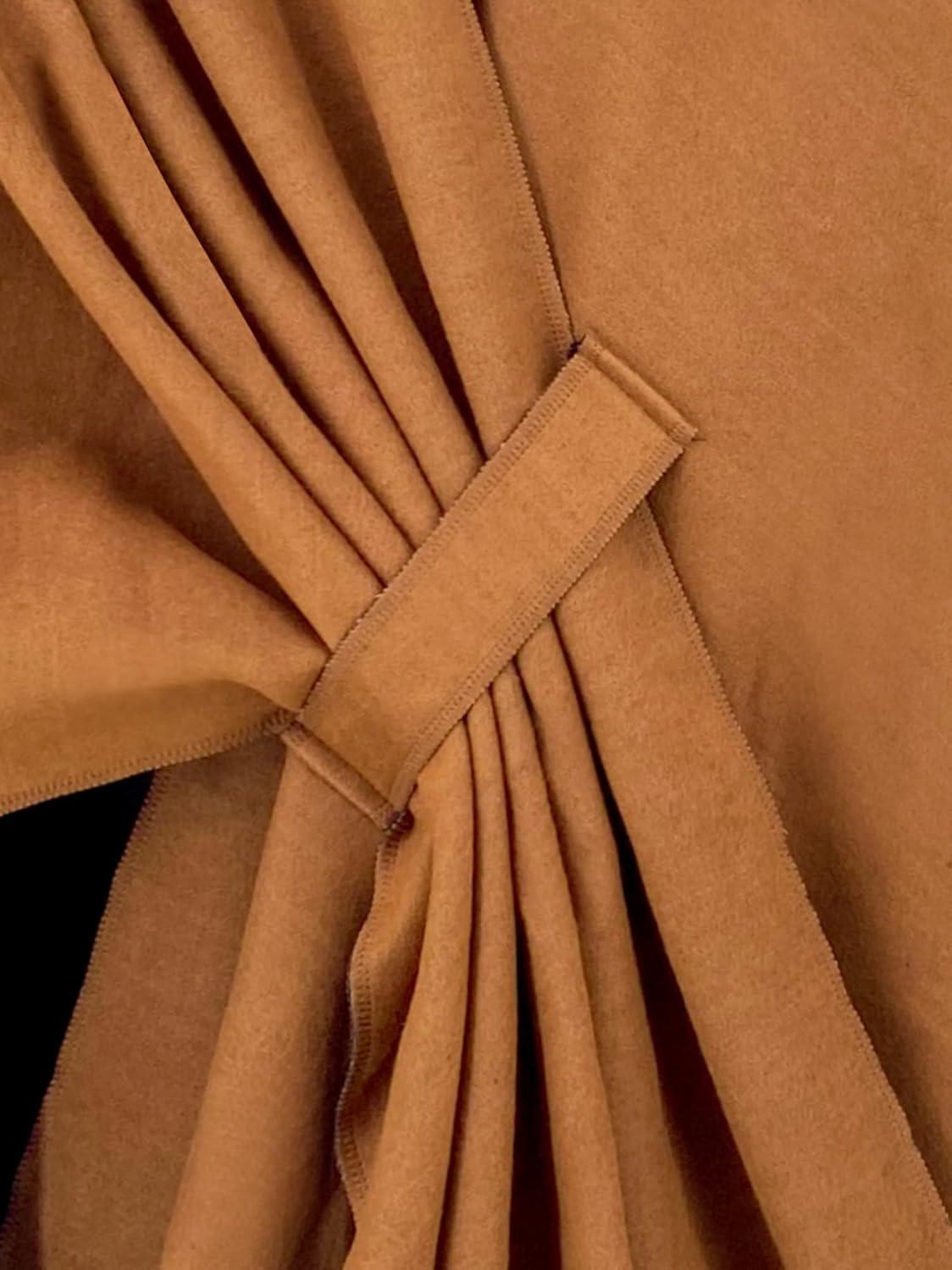 imageMoss Rose Womens Shawl Wrap Poncho Ruana Cape Open Front Cardigan Shawls for Fall WinterCamel