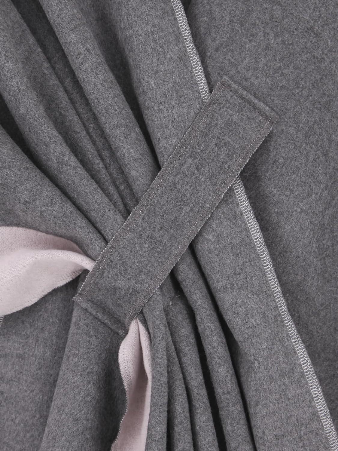 imageMoss Rose Womens Shawl Wrap Poncho Ruana Cape Open Front Cardigan Shawls for Fall WinterGreypink