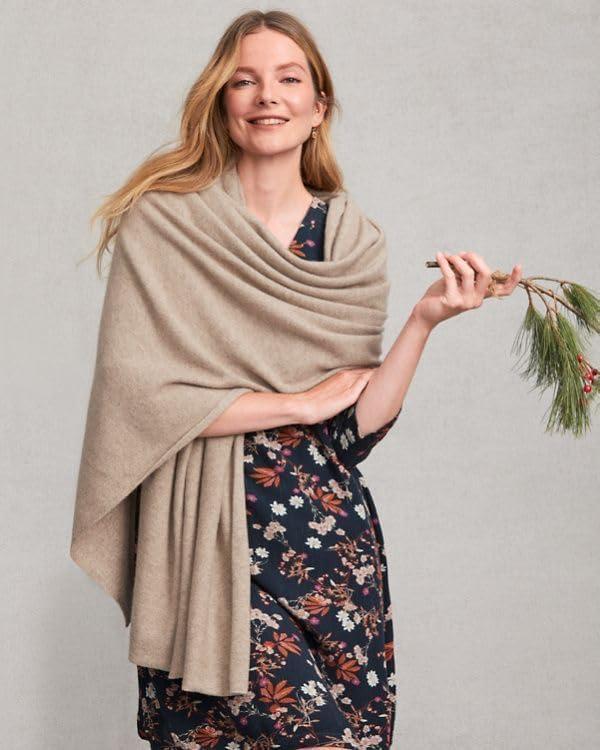 imageMoss Rose Womens Shawl Wrap Poncho Ruana Cape Open Front Cardigan Shawls for Fall WinterZscarf Khaki