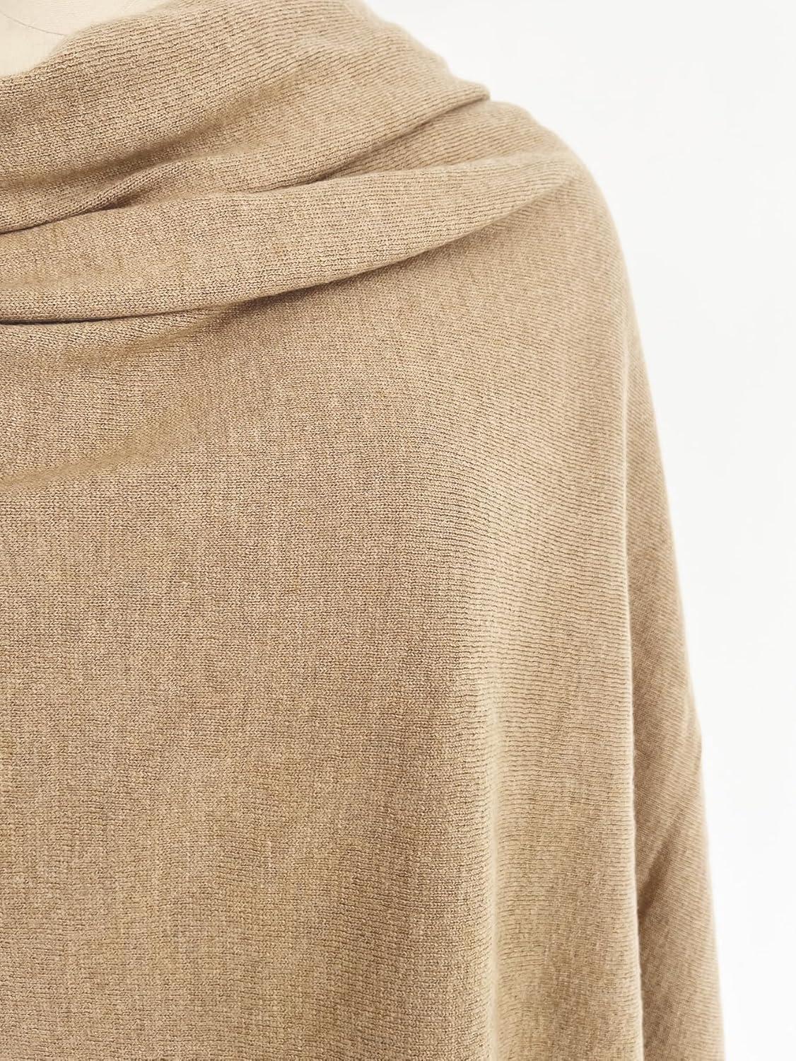 imageMoss Rose Womens Shawl Wrap Poncho Ruana Cape Open Front Cardigan Shawls for Fall WinterZscarf Khaki