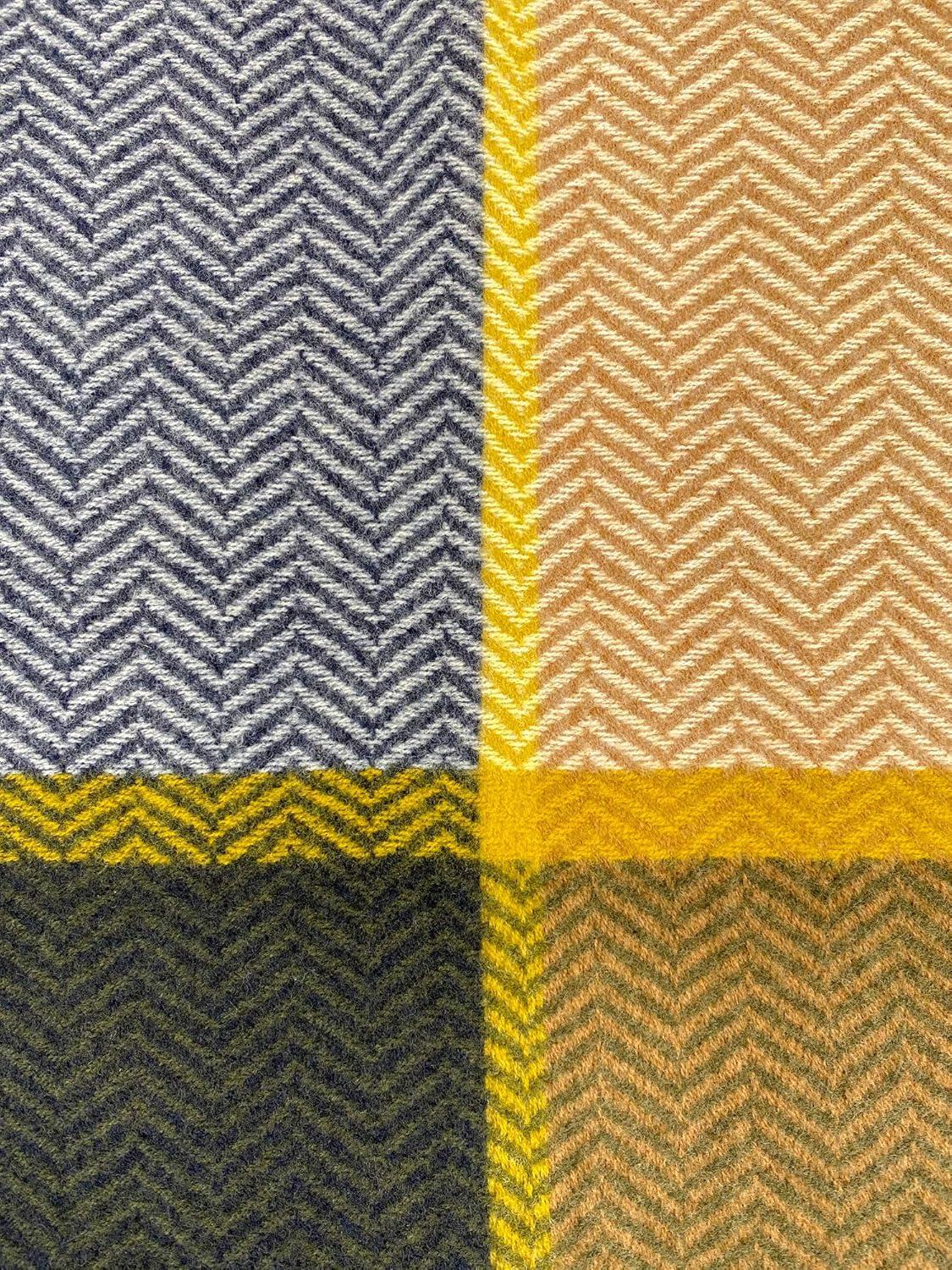 imageMoss Rose Womens Travel Plaid Shawl Wrap Open Front Poncho Cape for Fall WinterG Khaki and Blue Plaid