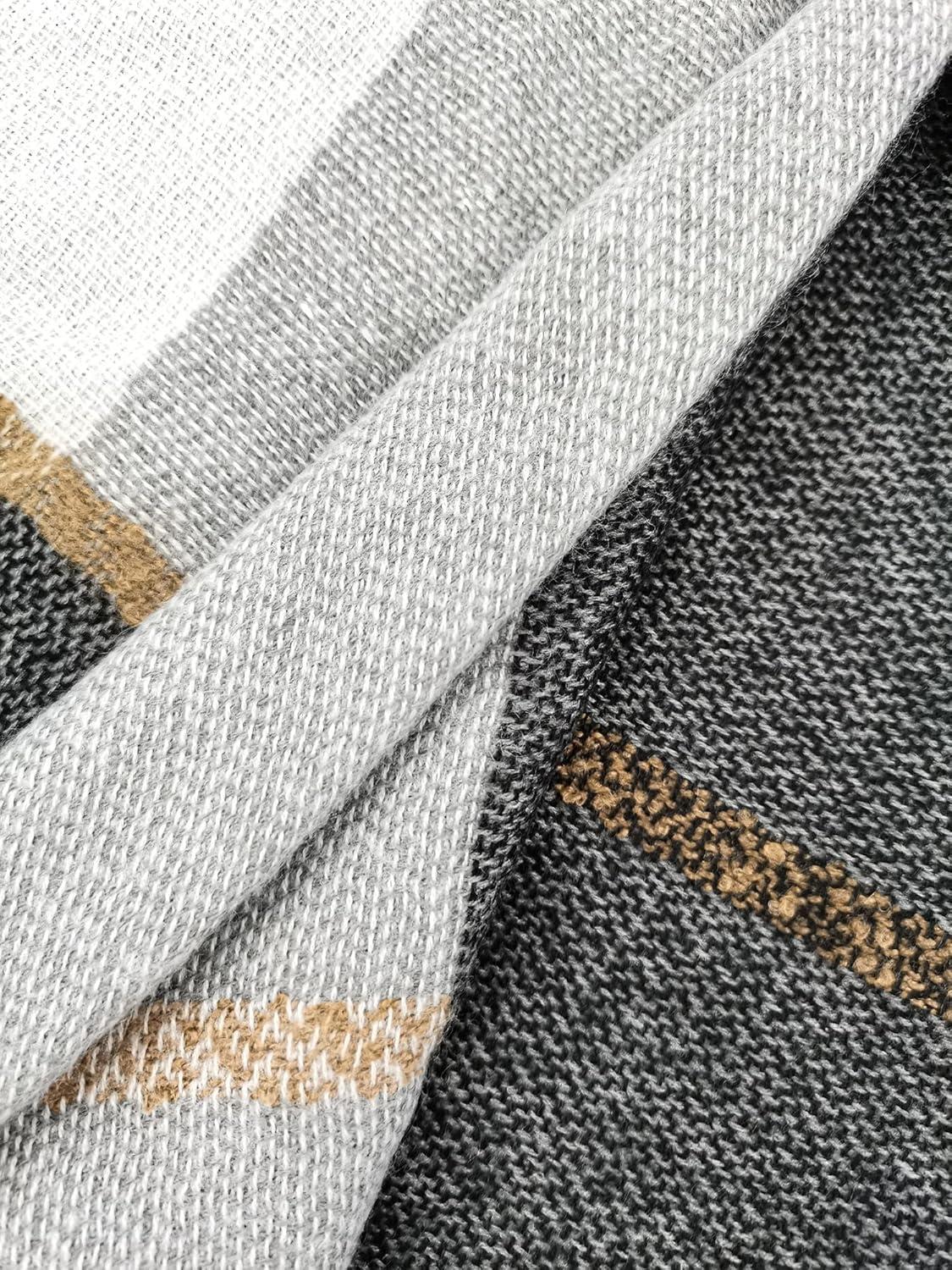 imageMoss Rose Womens Travel Plaid Shawl Wrap Open Front Poncho Cape for Fall WinterRaincloud