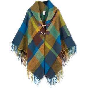 Moss Rose Women’s Travel Plaid Shawl Wrap Open Front Poncho Cape for Fall Winter(Multicolored)