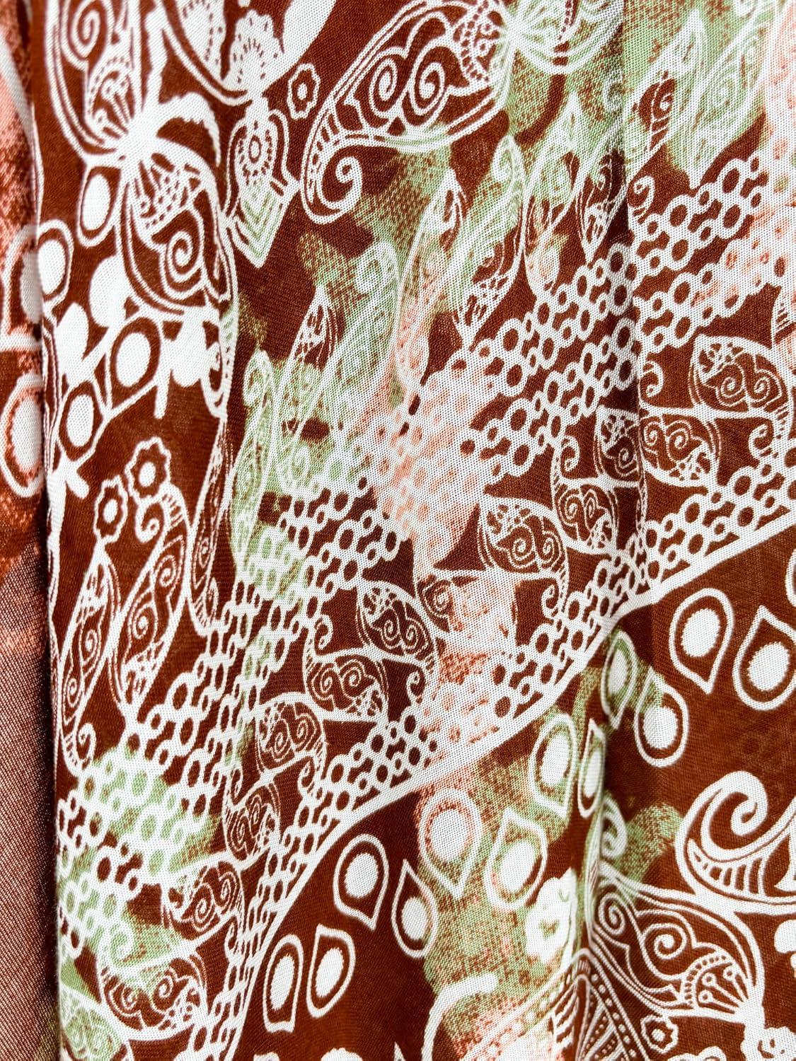 imageMoss Rose Womens Beach Cover up Swimsuit Kimono with Bohemian Floral Print Loose Casual Resort WearD Multicolor Print