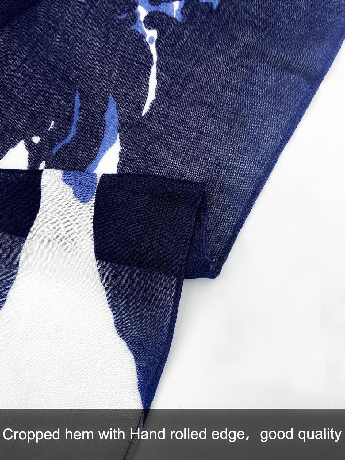 imageMoss Rose Womens Beach Kaftan Dresses Kimono Swimsuit Cover up for Bathing Suit with Floral Pattern