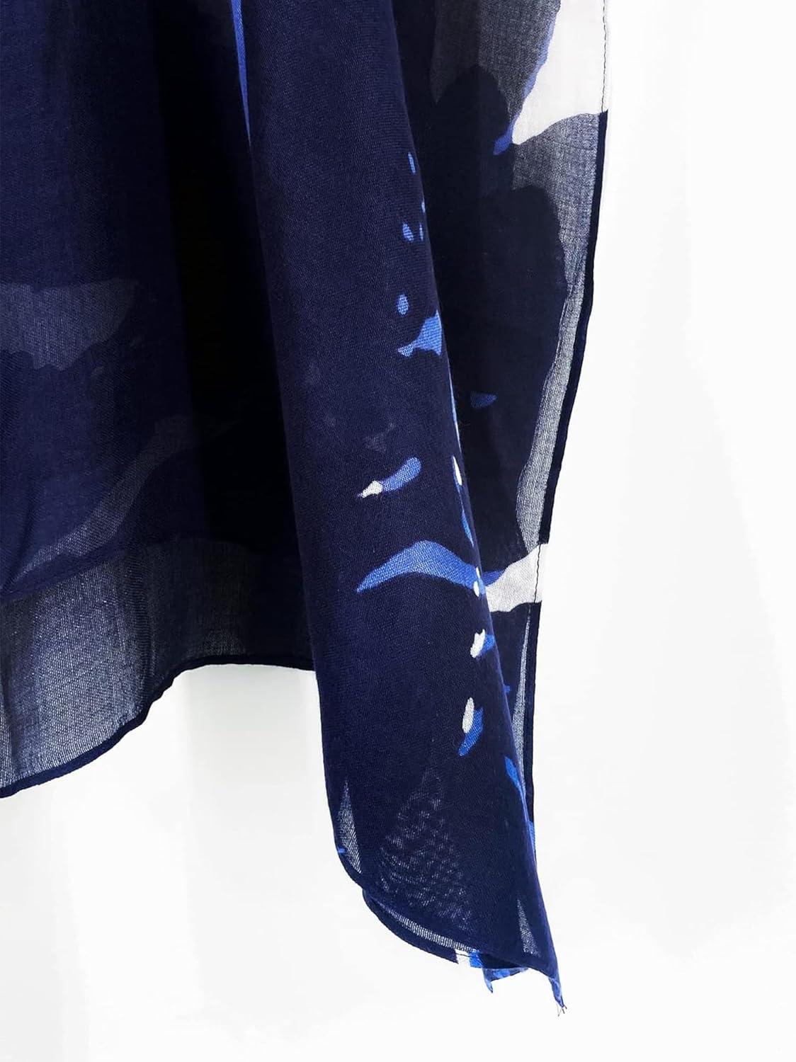 imageMoss Rose Womens Beach Kaftan Dresses Kimono Swimsuit Cover up for Bathing Suit with Floral Pattern