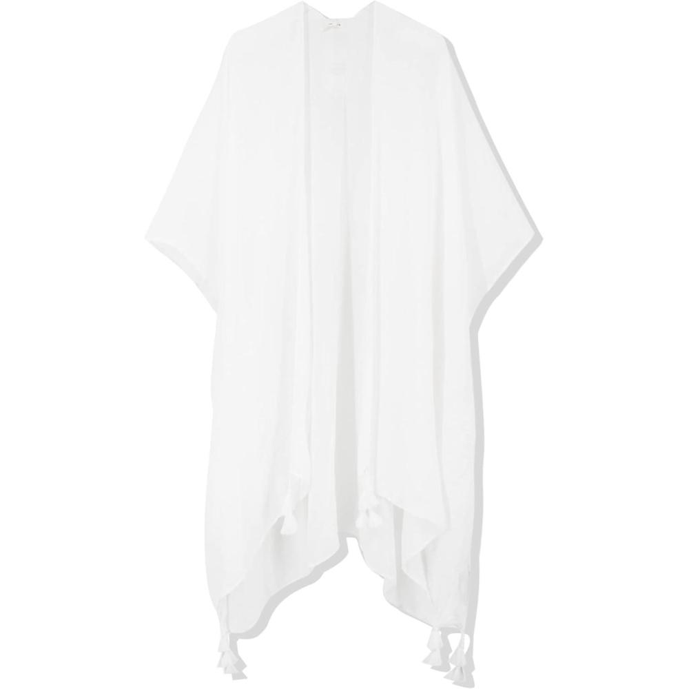 imageMoss Rose Women Summer Bikini Kimono Bathing Suit Cover Ups for SwimwearOff White 2