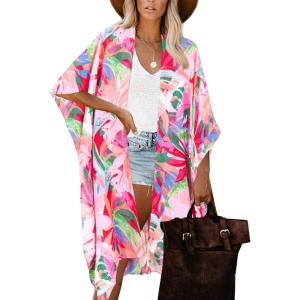 Moss Rose Women Summer Bikini Kimono Bathing Suit Cover Ups for Swimwear(A Multicolor 5)